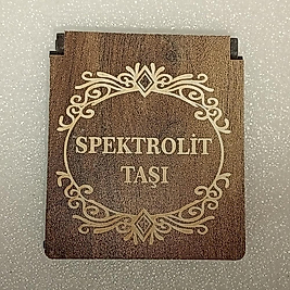 ( 2 PARÇA ) 1 SET 6030 SERİ DOĞALTAŞ KOLYE & BİLEKLİK SETİ SPEKTROLİT TAŞI HEDİYE KUTULU