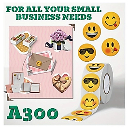 ( 500 X ADET ) 1 RULO GÜLÜMSEME EMOJI SEVİMLİ STICKERLAR (MÜHÜRLEME&ETİKET&HEDİYE STICKER)