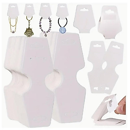 ( 50 X ADET ) 1 PAKET EL YAPIMI KRAFT TAKI GÖSTERİM KARTLARI KENDİNDEN YAPIŞKANLI PERAKENDE AMBALAJ BEYAZ 12 x 4.5CM