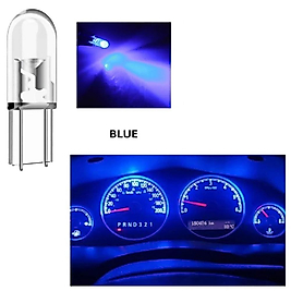 ( 4 X ADET ) 1 SET T5 1.2W LED MİNİ DİPSİZ AMPUL MAVİ 12V (1.2W MİNİ DİPSİZ AMPUL LED KRİSTAL CAM MAVİ)