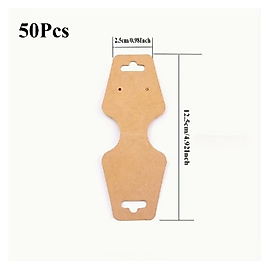 ( 50 X ADET ) 1 PAKET STRAIGHT KRAFT TAKI GÖSTERİM KARTLARI PERAKENDE AMBALAJ 12 x 4.5CM