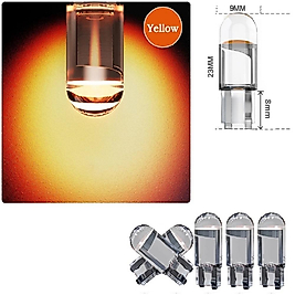 ( 5 X ADET ) 1 SET LED T10 DİPSİZ AMPUL 12V DIAMMONNDD PINE YELLOW (5W DİPSİZ AMPUL ELMAS CAM SARI)