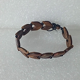 DOĞAL TAŞ VENGE AĞACI EVİN ÇAVUŞU TEK RENK BABY KESİM SERİ BİLEKLİK ( BABY SIZE )