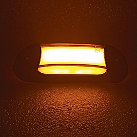( 6 X ADET ) 1 SET FORM NEON BLINDS + POSITION LAMBA 12V & 24V AMBER 10 CM x 2 CM