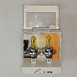 FAR AMPULU TAKIMI 12V H4 60/55W SARI IŞIK ( LİMON SARISI H4 )