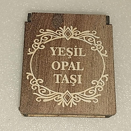 ( 2 PARÇA ) 1 SET 6020 SERİ DOĞALTAŞ KOLYE & BİLEKLİK SETİ YEŞİL OPAL TAŞI HEDİYE KUTULU